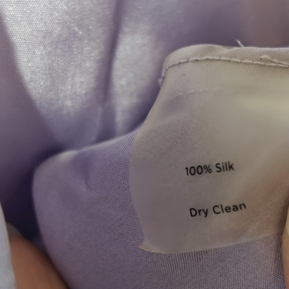 100% Silk Talbots Sleeveless Top 12 P Lavender Old Money Aesthetic Fairy - Picture 3 of 4